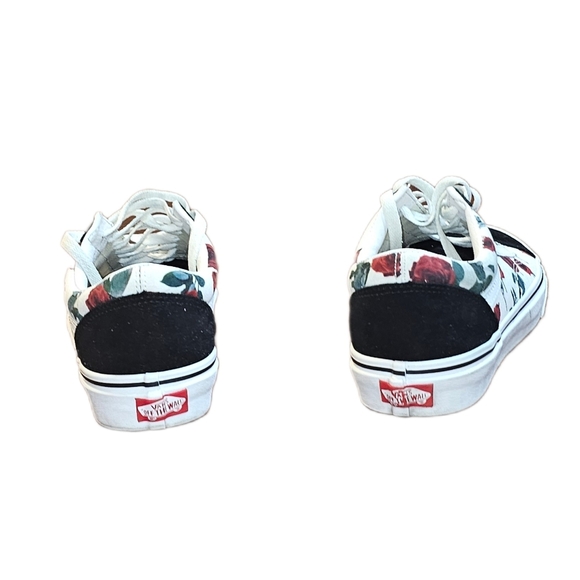 Van's Customs Checkerboard Roses Old Skool shoes, size 7.5 M, 9 W - Picture 5 of 7